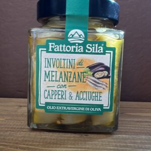 Involtini di melanzane con capperi e acciughe