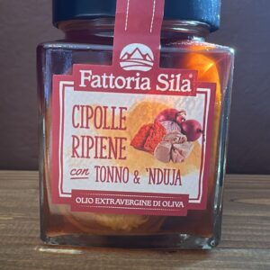Cipolle ripiene con tonno e 'nduja
